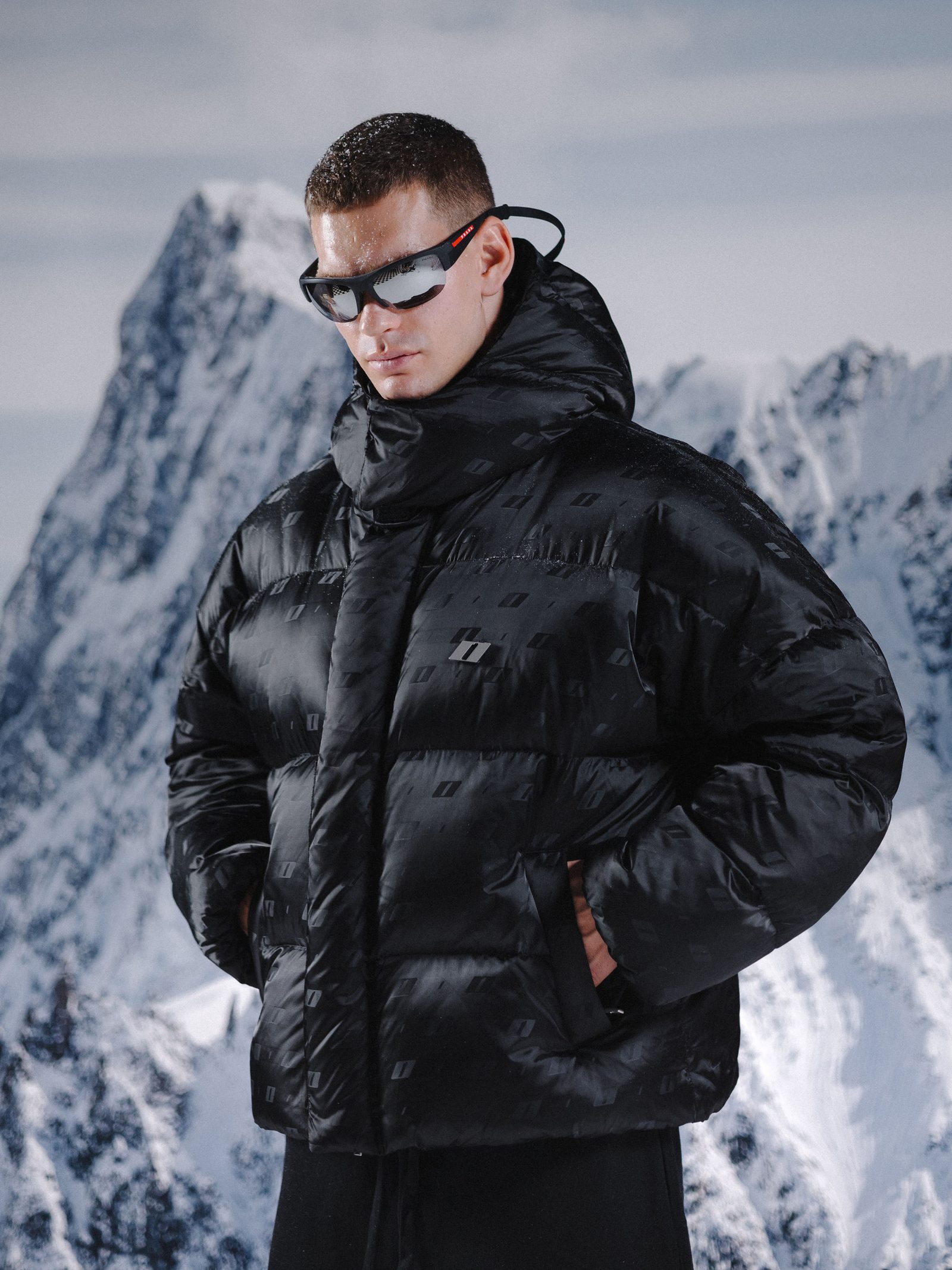Jacket ZERO black monogram - gallery image 8