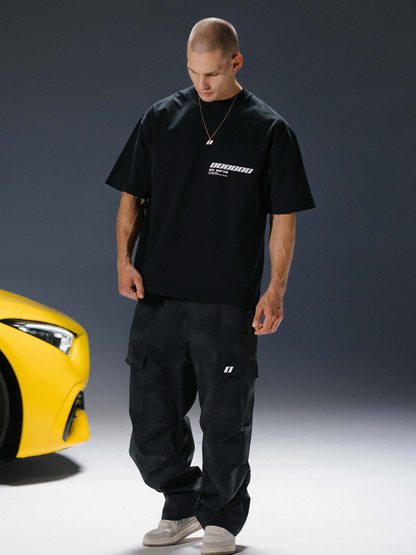 T-shirt MILLIONAIRE black/white logo - gallery image 1