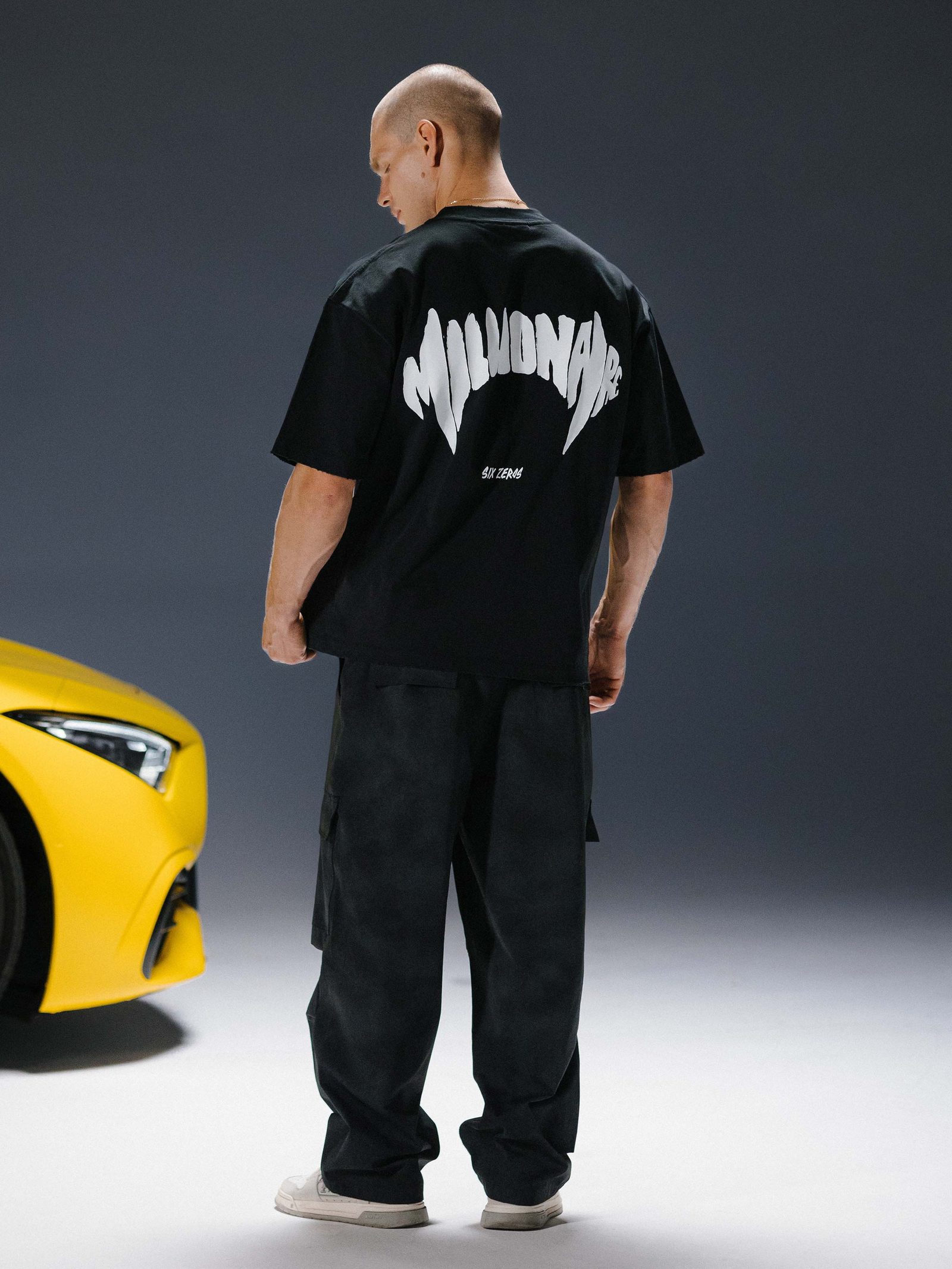 T-shirt MILLIONAIRE black/white logo - gallery image 2