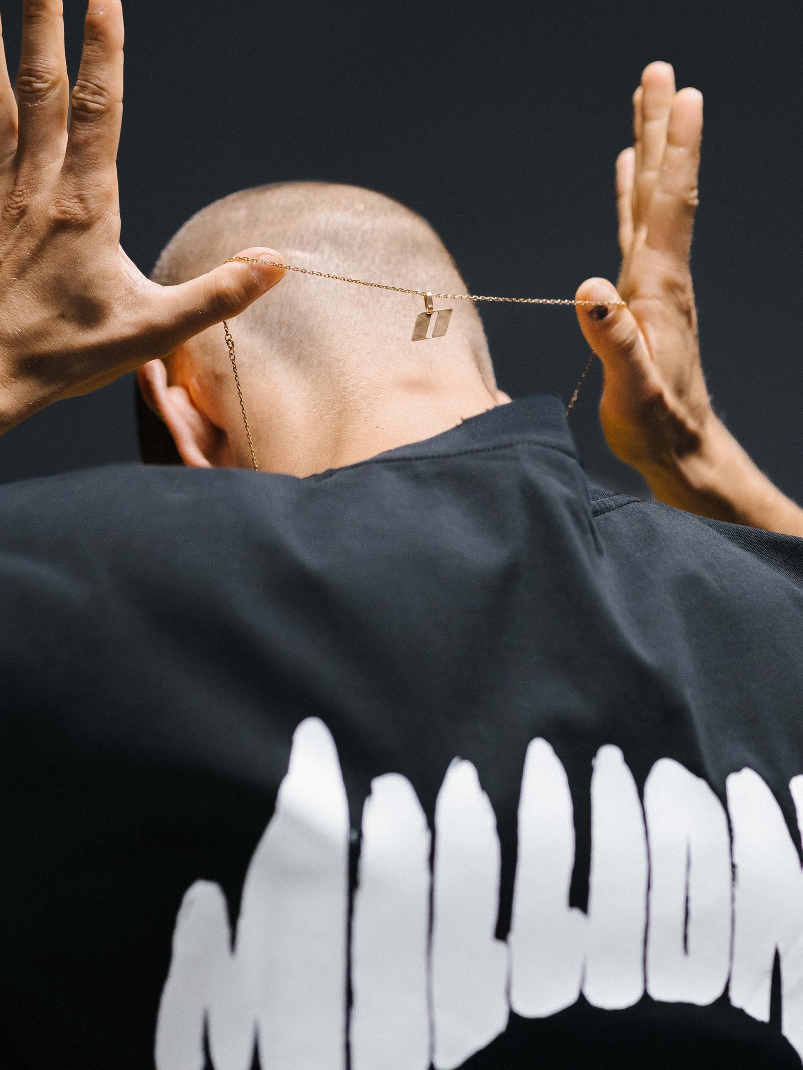 T-shirt MILLIONAIRE black/white logo - gallery image 4