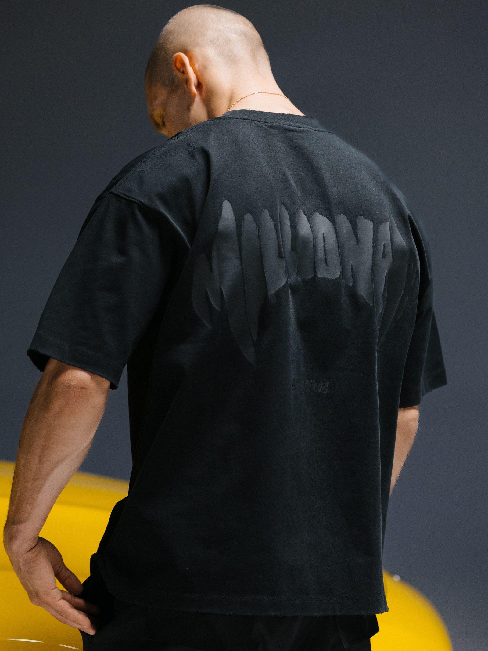 T-shirt MILLIONAIRE black/black logo - gallery image 2