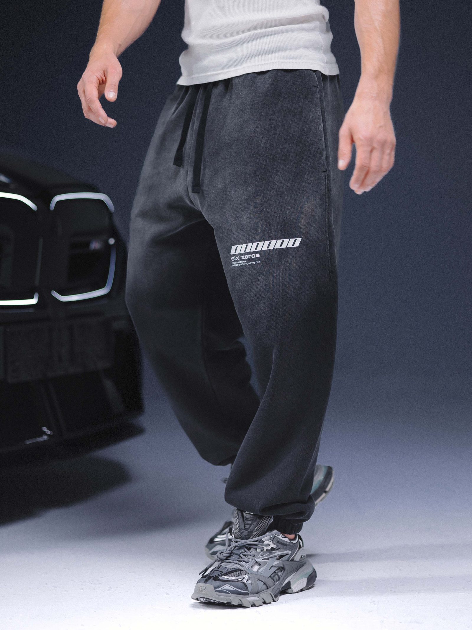 Joggers ONE washed black - gallery image 4