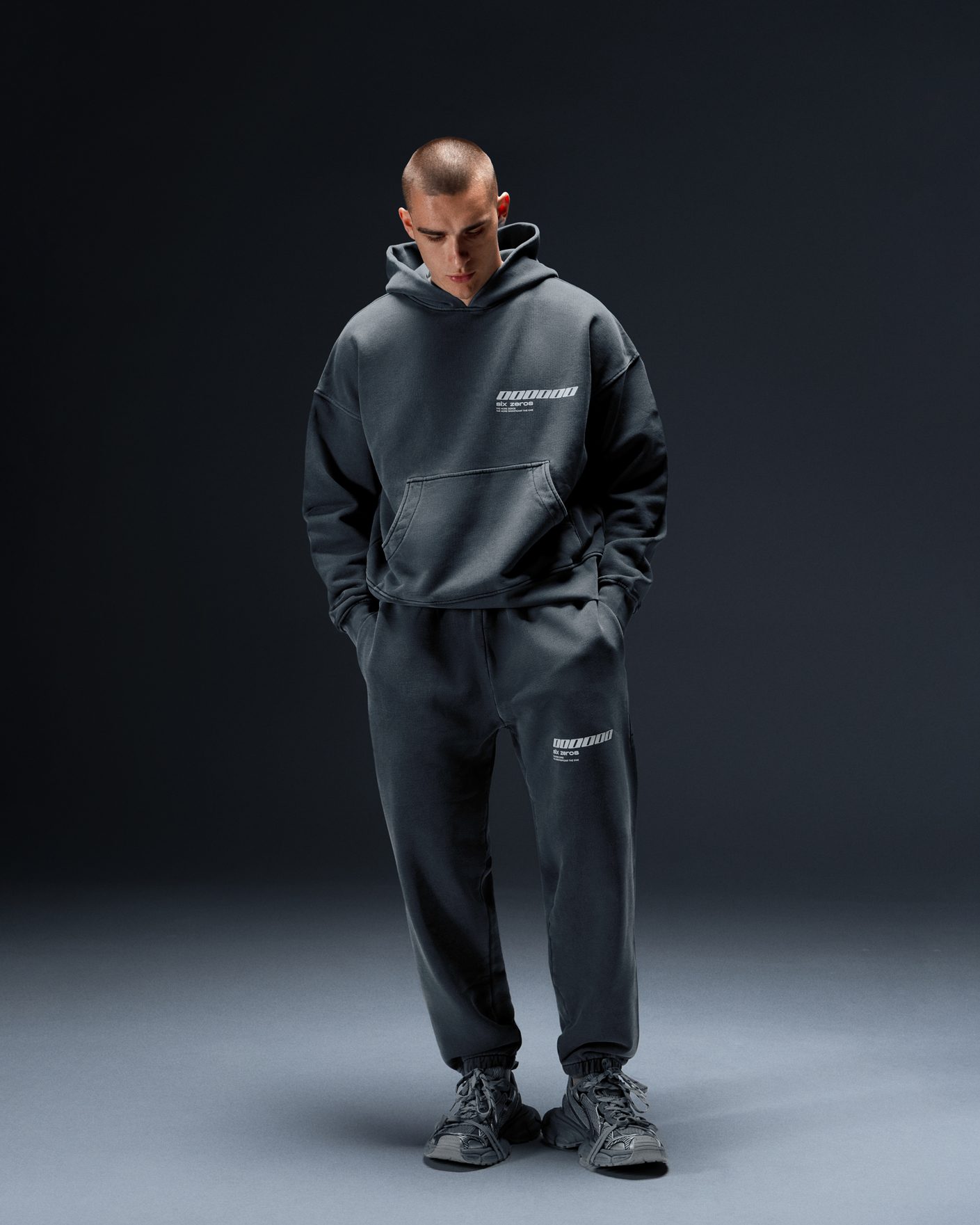 Hoodie Millionaire 2.0 washed deep blue - gallery image 3
