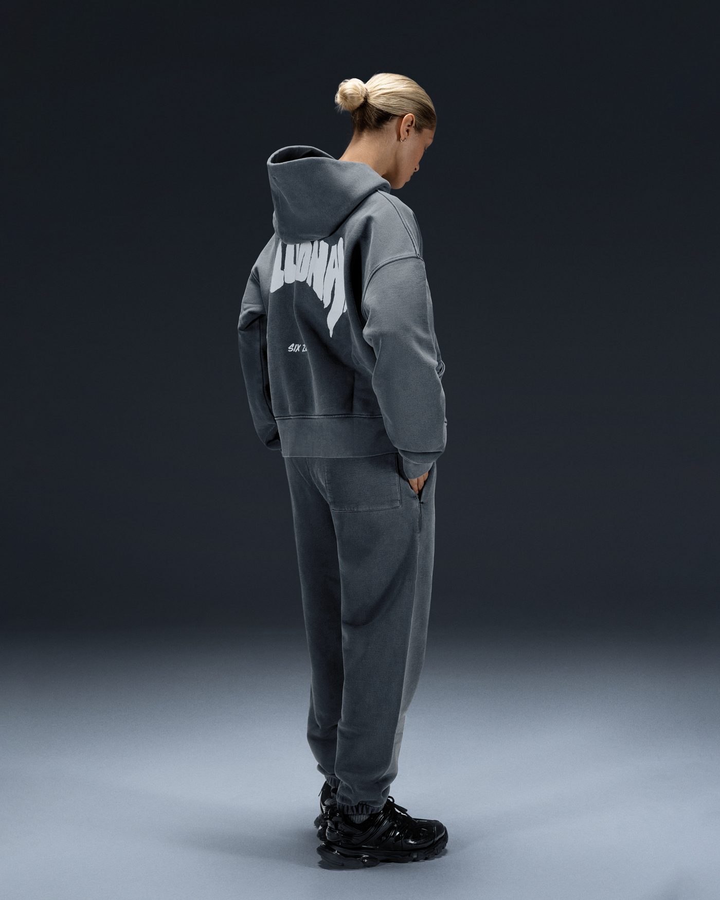 Hoodie Millionaire 2.0 washed deep blue - gallery image 5