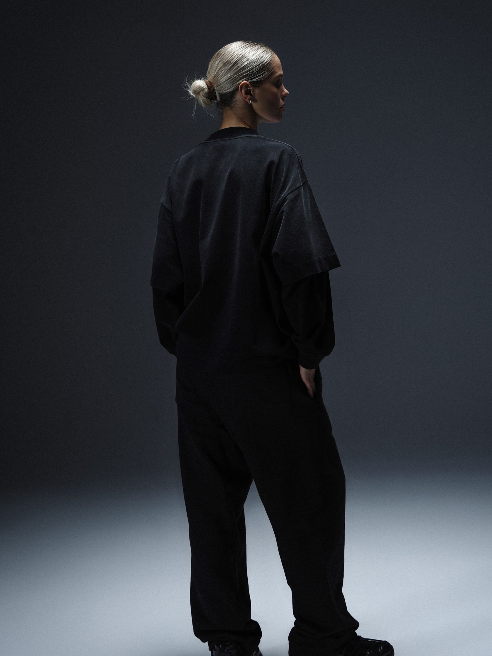 Longsleeve Royal washed black - gallery image 6