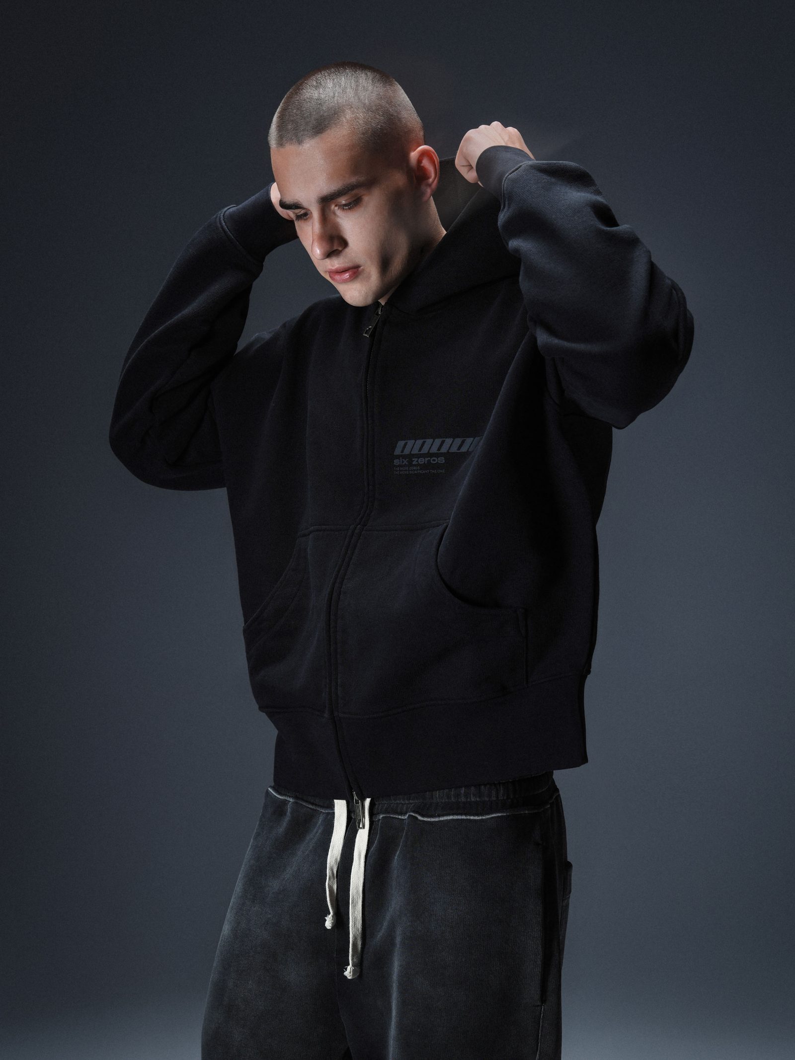 Zip-hoodie MILLIONAIRE black - gallery image 2