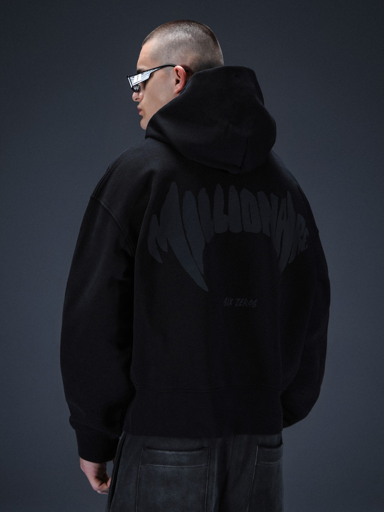 Zip-hoodie MILLIONAIRE black - gallery image 7