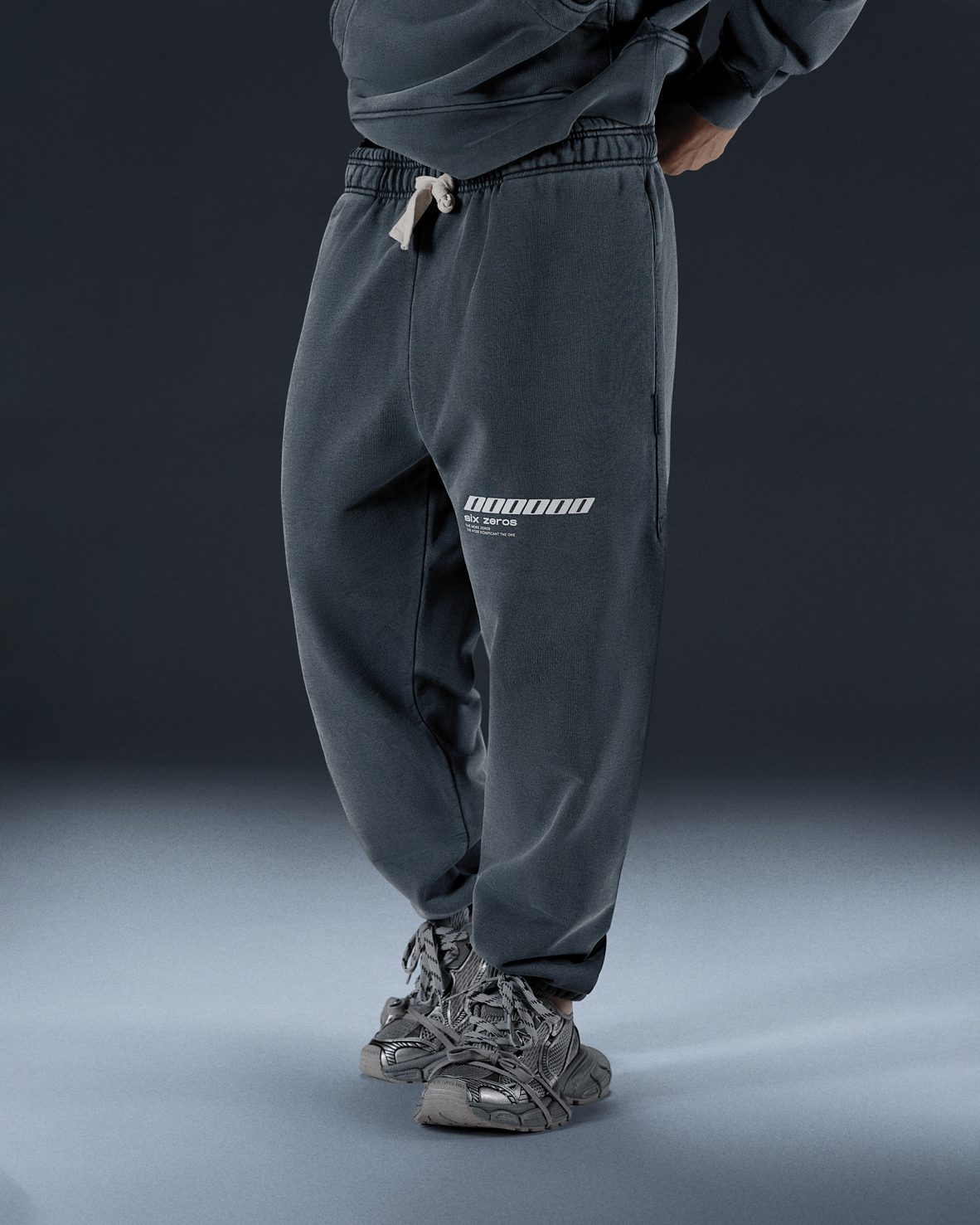 Joggers ONE washed deep blue - gallery image 2
