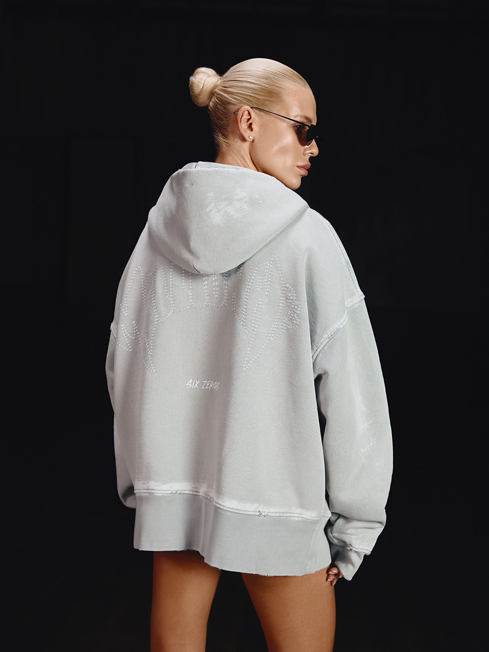Zip-hoodie MILLIONAIRE platinum washed - gallery image 1