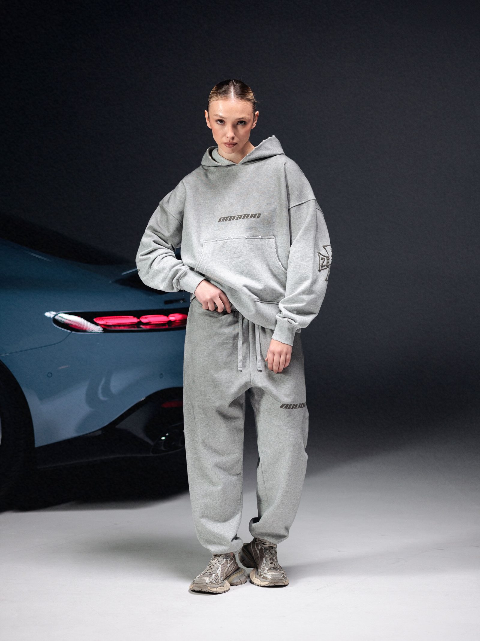Hoodie icon. dirty melange - gallery image 3