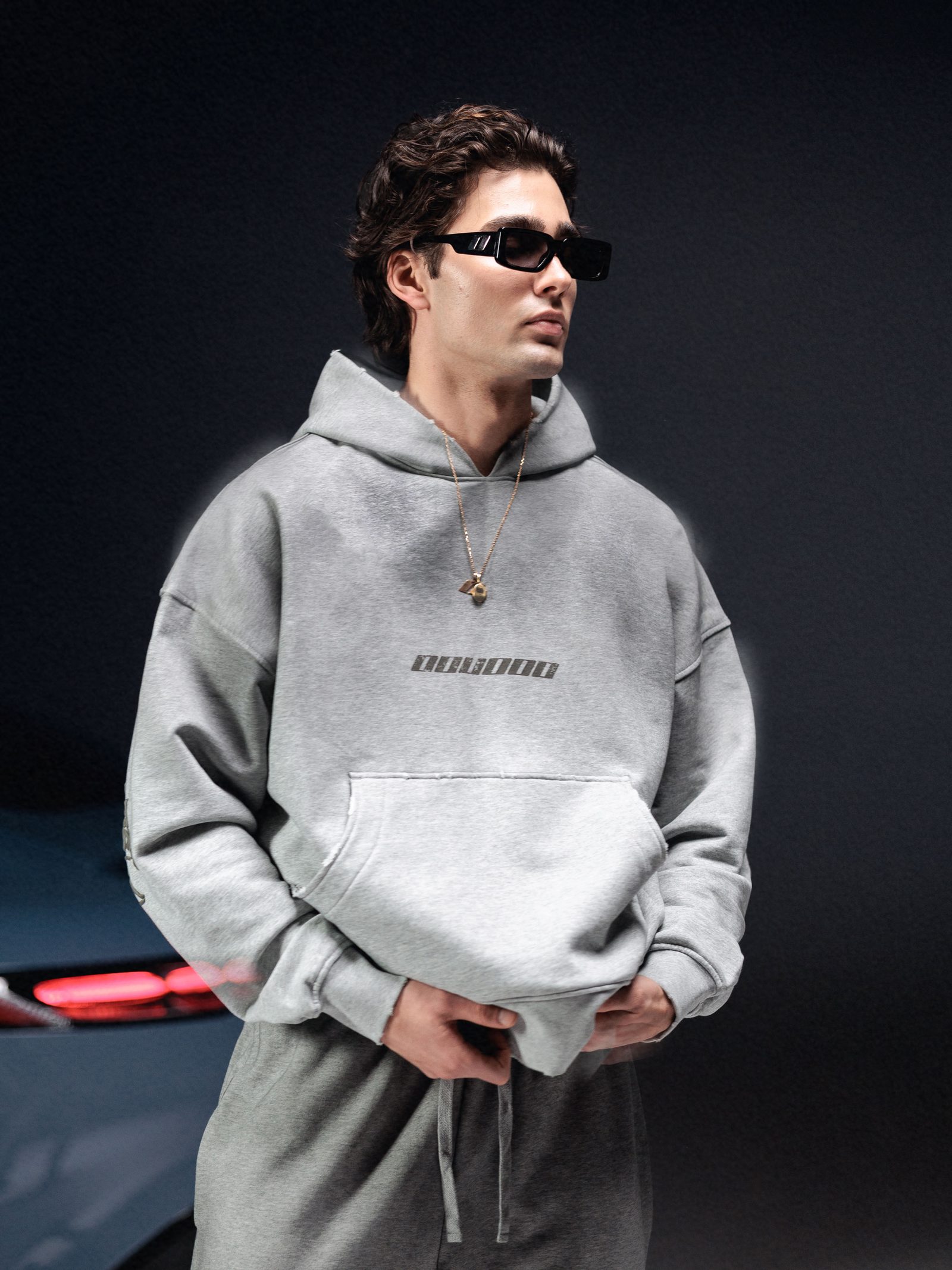Hoodie icon. dirty melange - gallery image 6