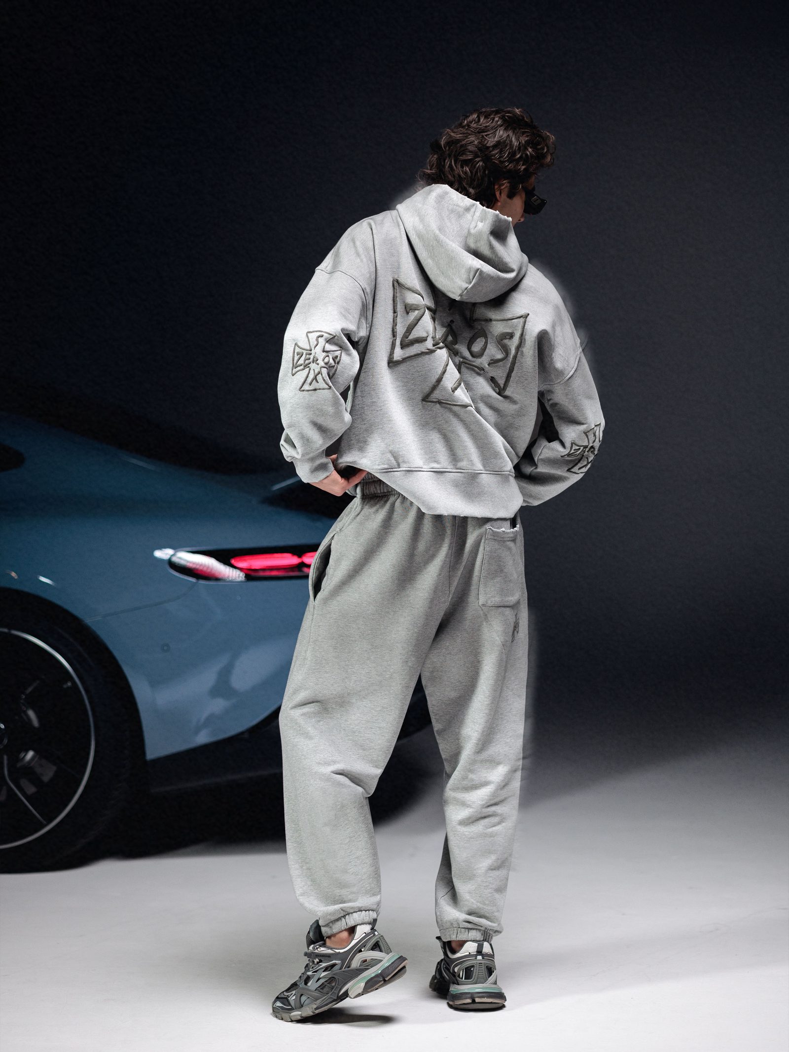 Hoodie icon. dirty melange - gallery image 7