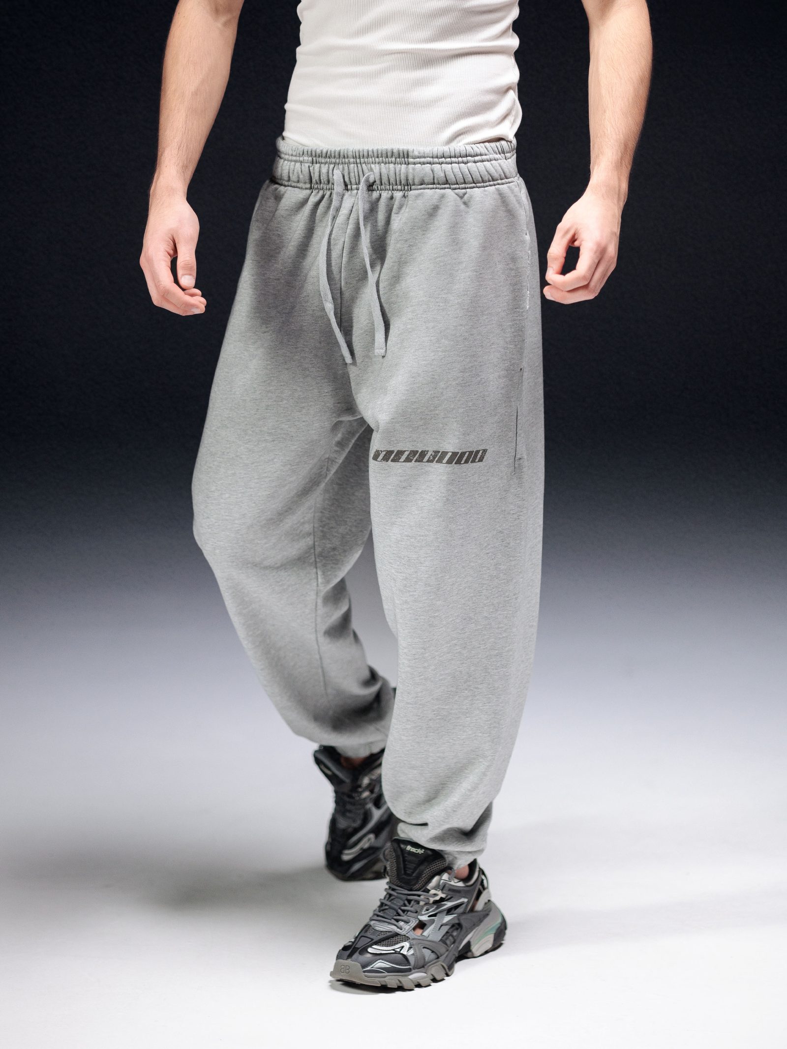Joggers icon. dirty melange - gallery image 2