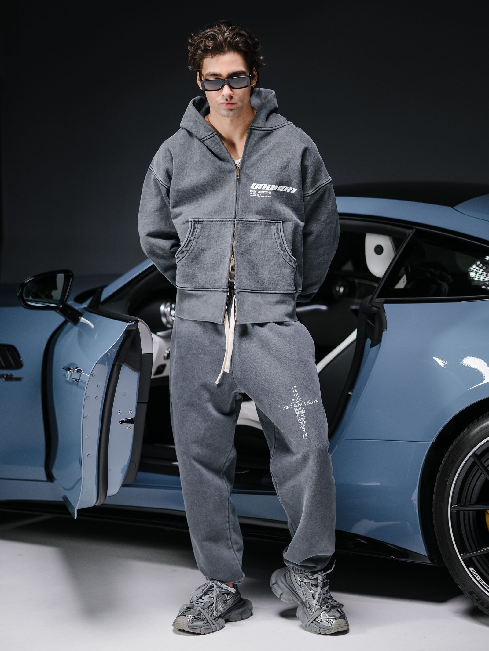 Joggers JESUS washed deep blue - gallery image 2