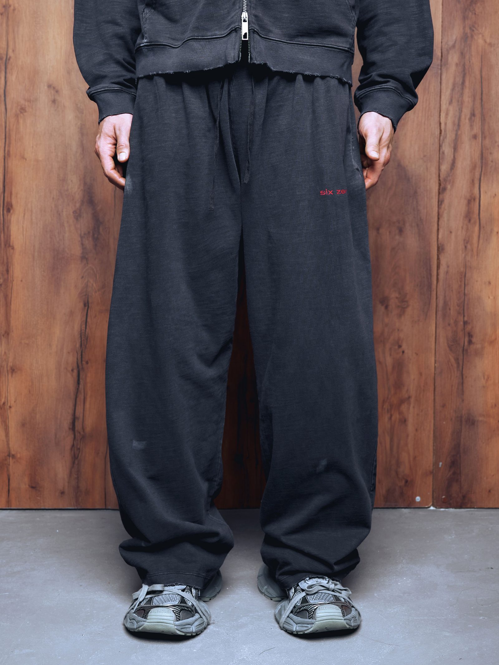 Straight pants PRESENCE washed grey - gallery image 0
