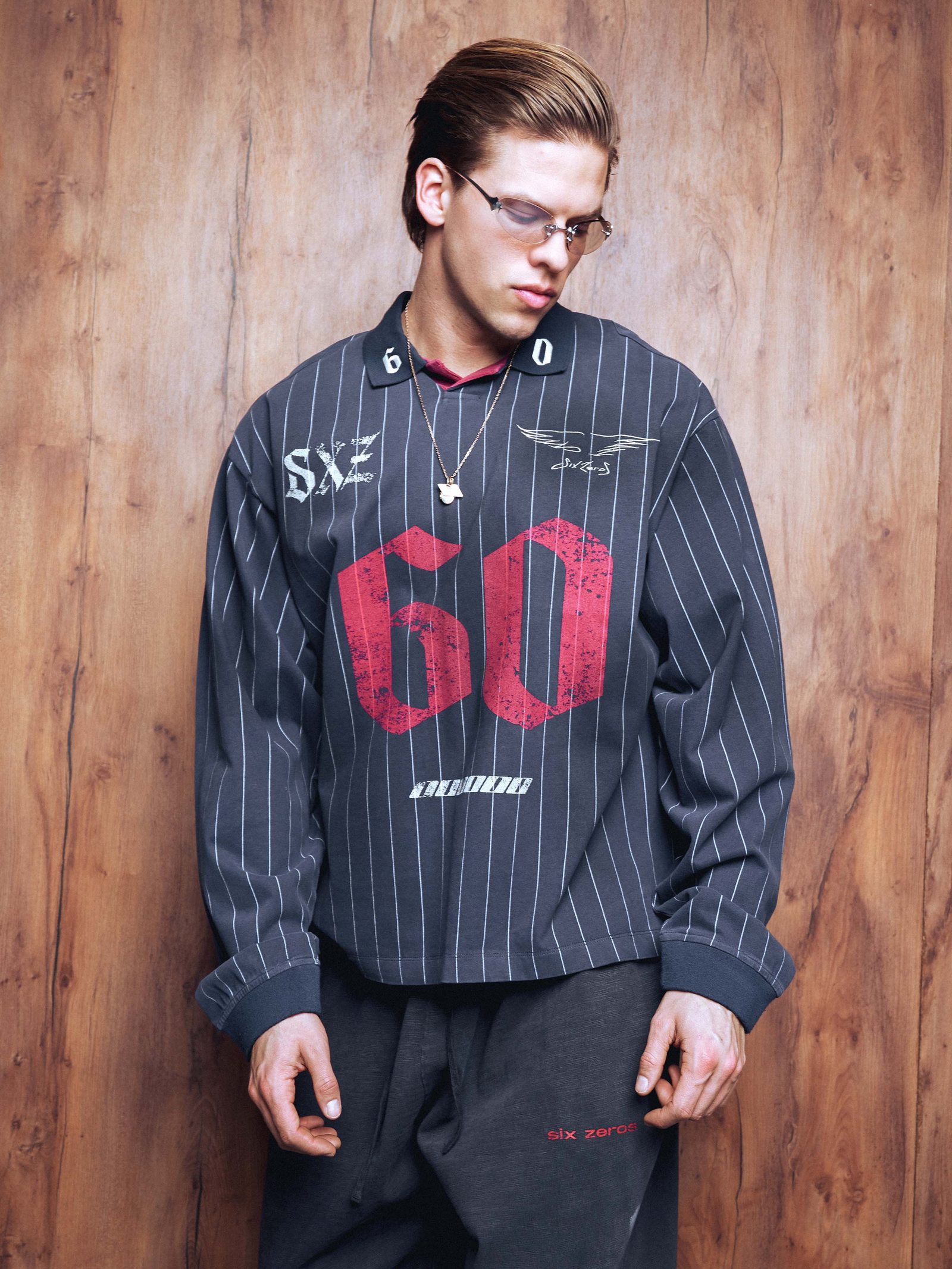 Longsleeve jersey 60 washed blue - gallery image 0