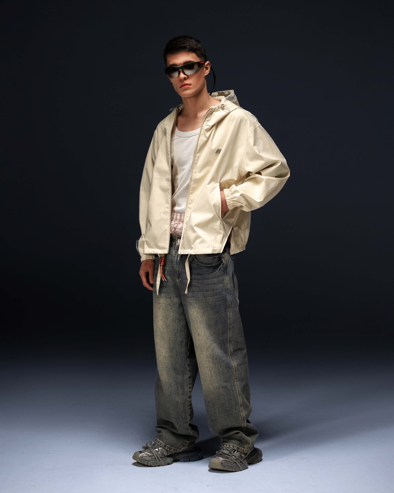 Jacket ZERO FORM monogram off-white - gallery image 8