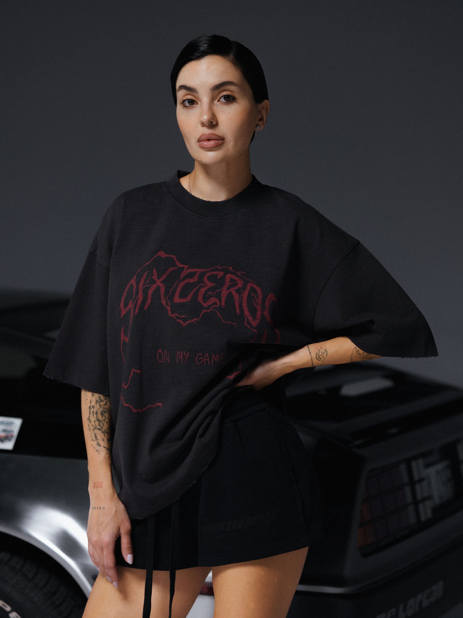T-shirt ON MY GAME bamboo washed grey - gallery image 0