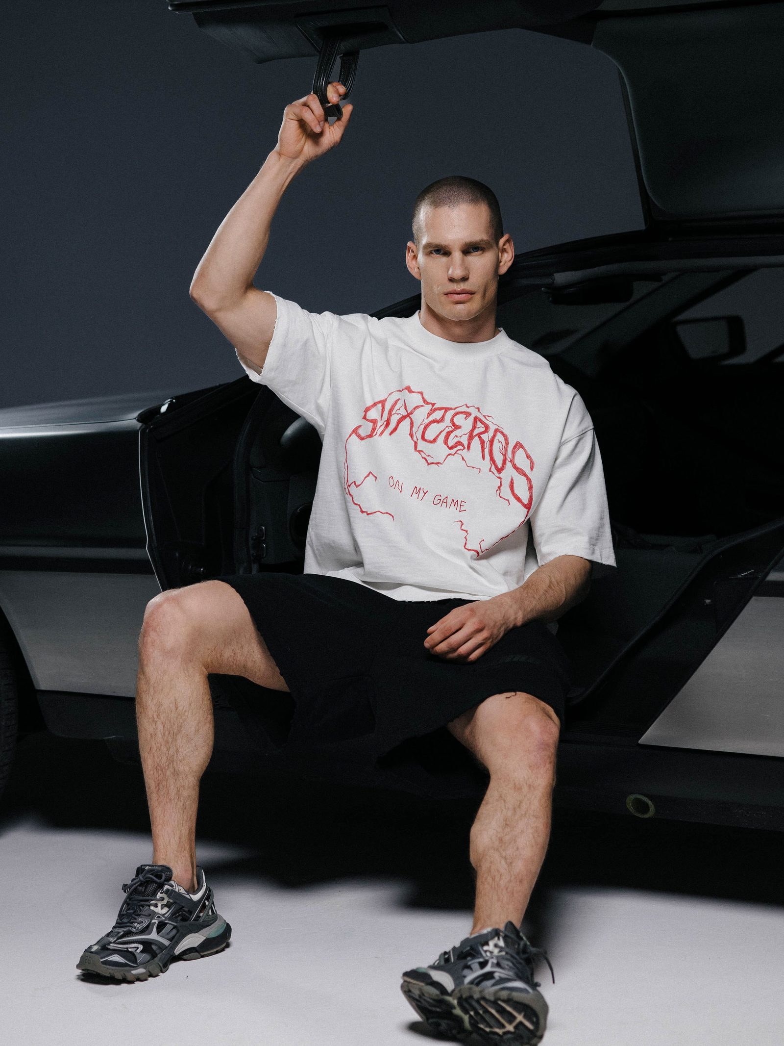 T-shirt ON MY GAME bamboo off-white - gallery image 4