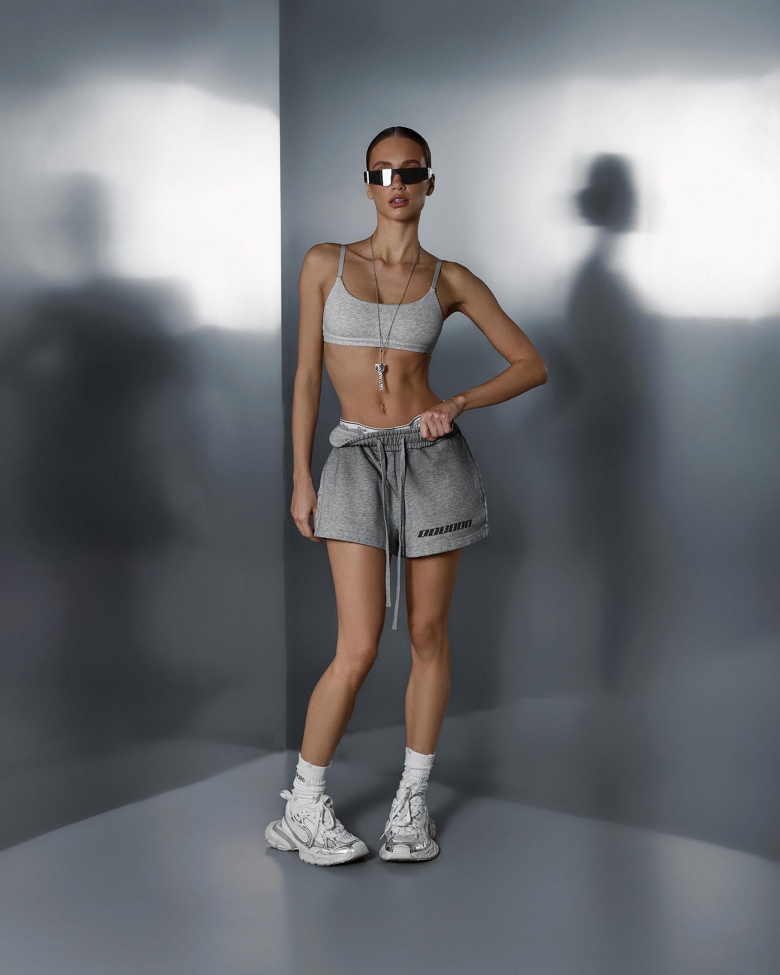 Women's shorts ONE dirty melange - gallery image 1