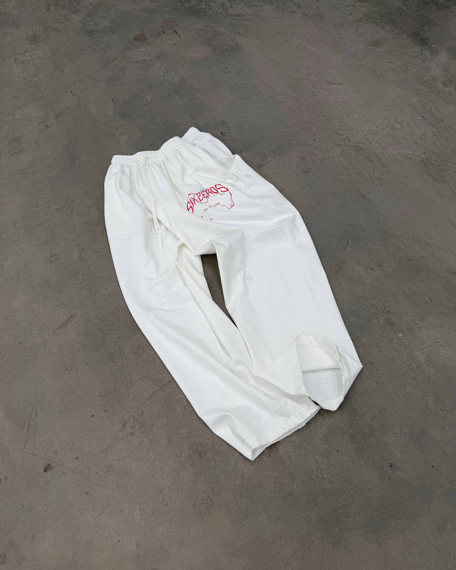 Women's straight pants ON MY GAME bamboo off-white - gallery image 3