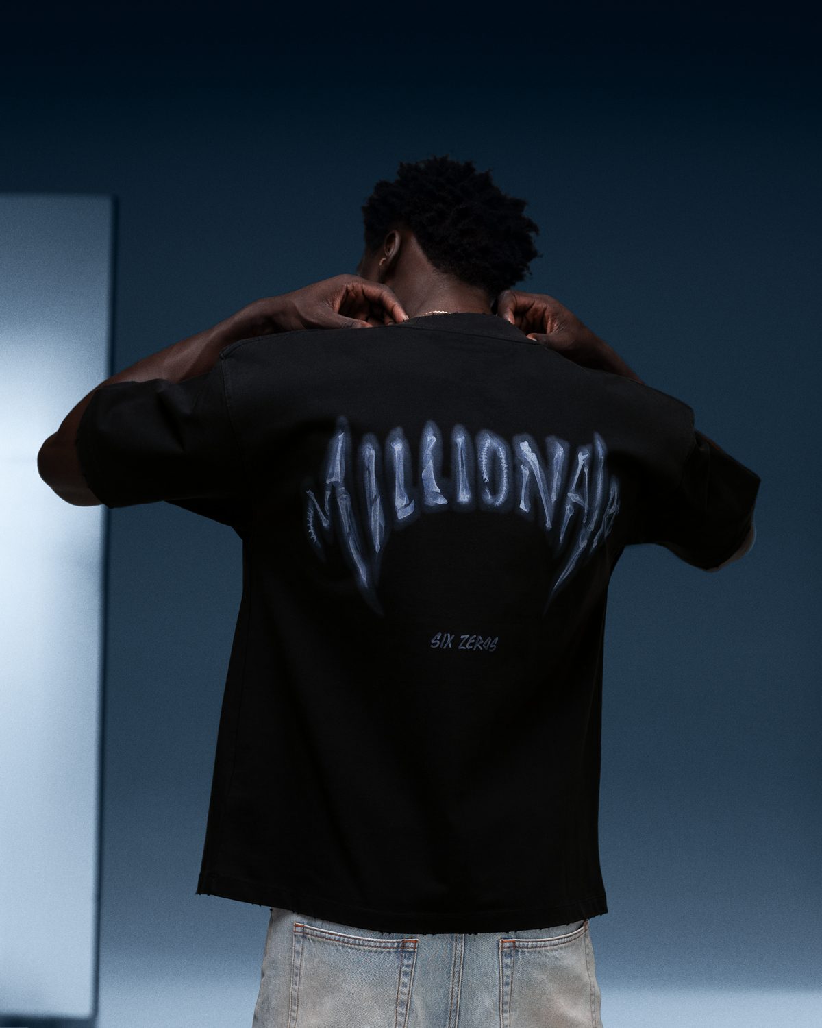 T-shirt MILLIONAIRE X-RAY faded black - gallery image 3