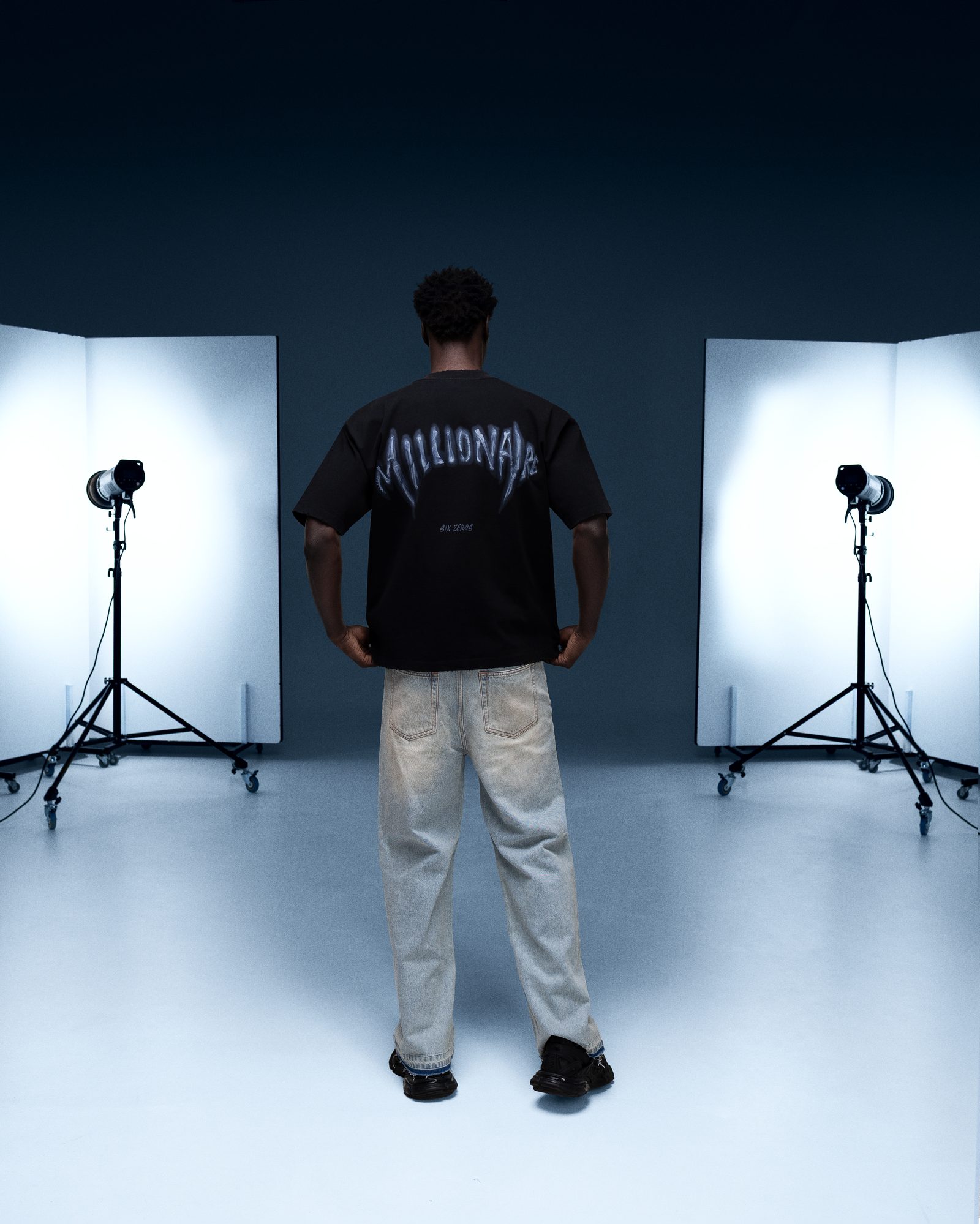 T-shirt MILLIONAIRE X-RAY faded black - gallery image 4