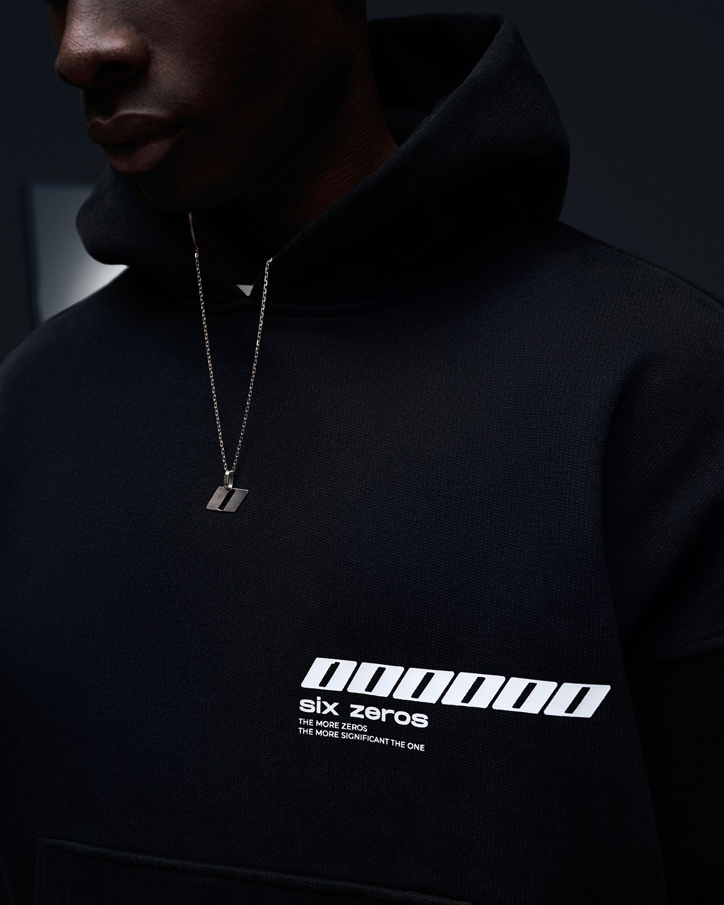 Hoodie MILLIONAIRE 2.0 black white - gallery image 7