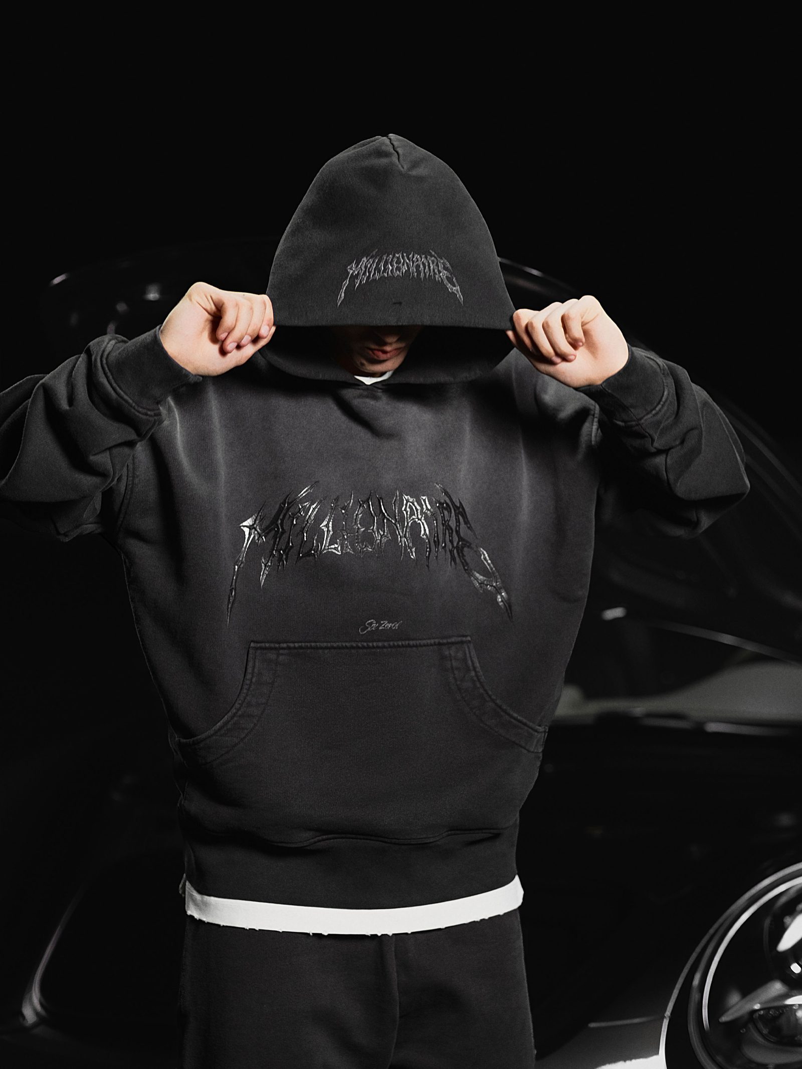 Hoodie Royal 2.0 washed black - gallery image 4