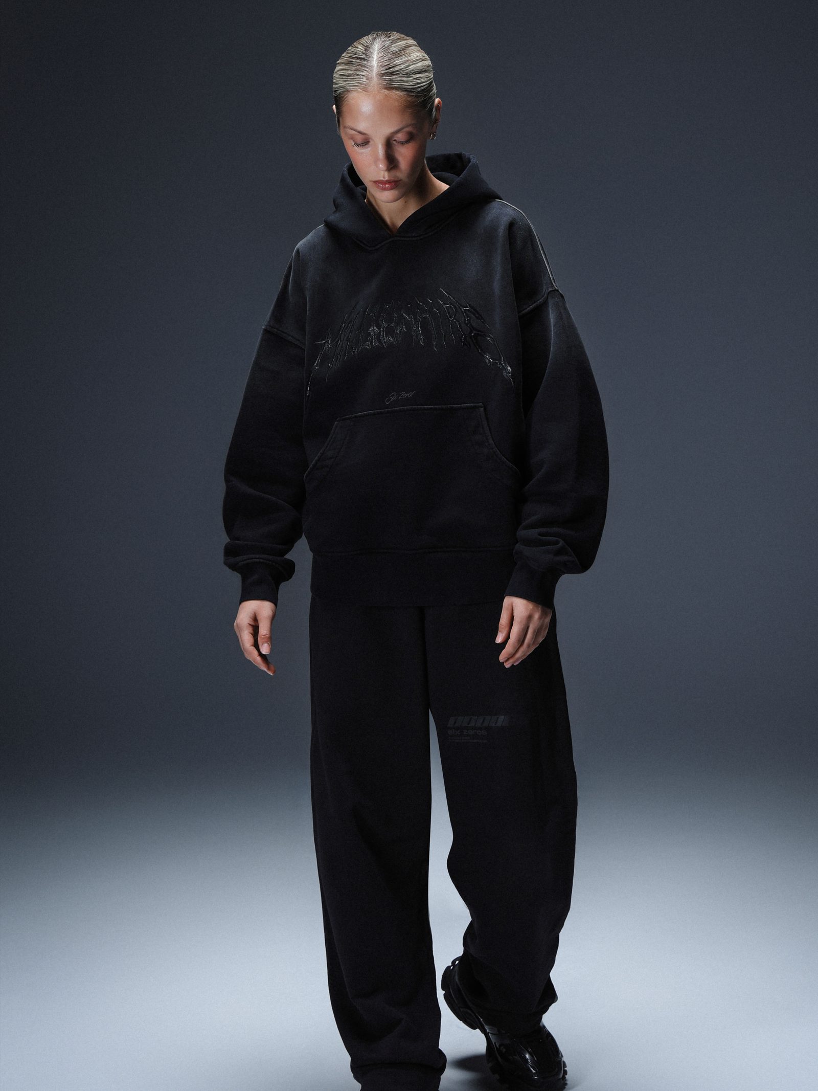 Hoodie Royal 2.0 washed black - gallery image 5