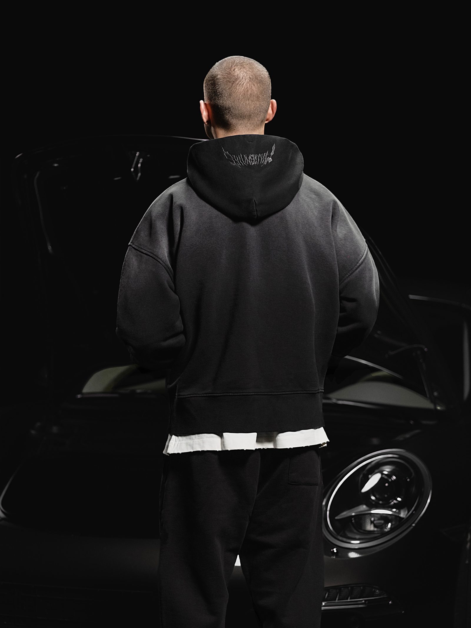 Hoodie Royal 2.0 washed black - gallery image 9