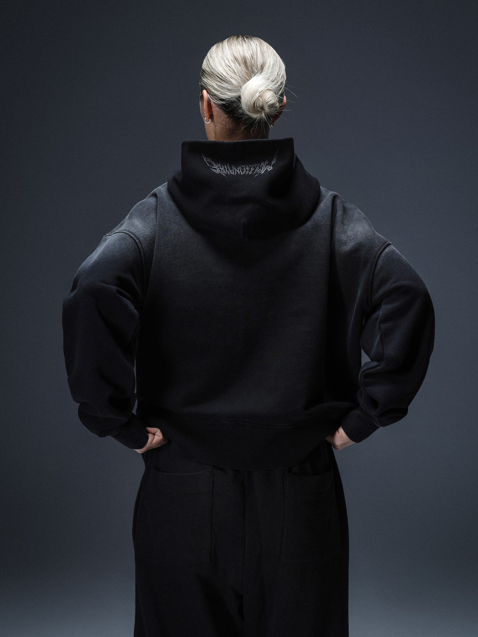 Hoodie Royal 2.0 washed black - gallery image 10