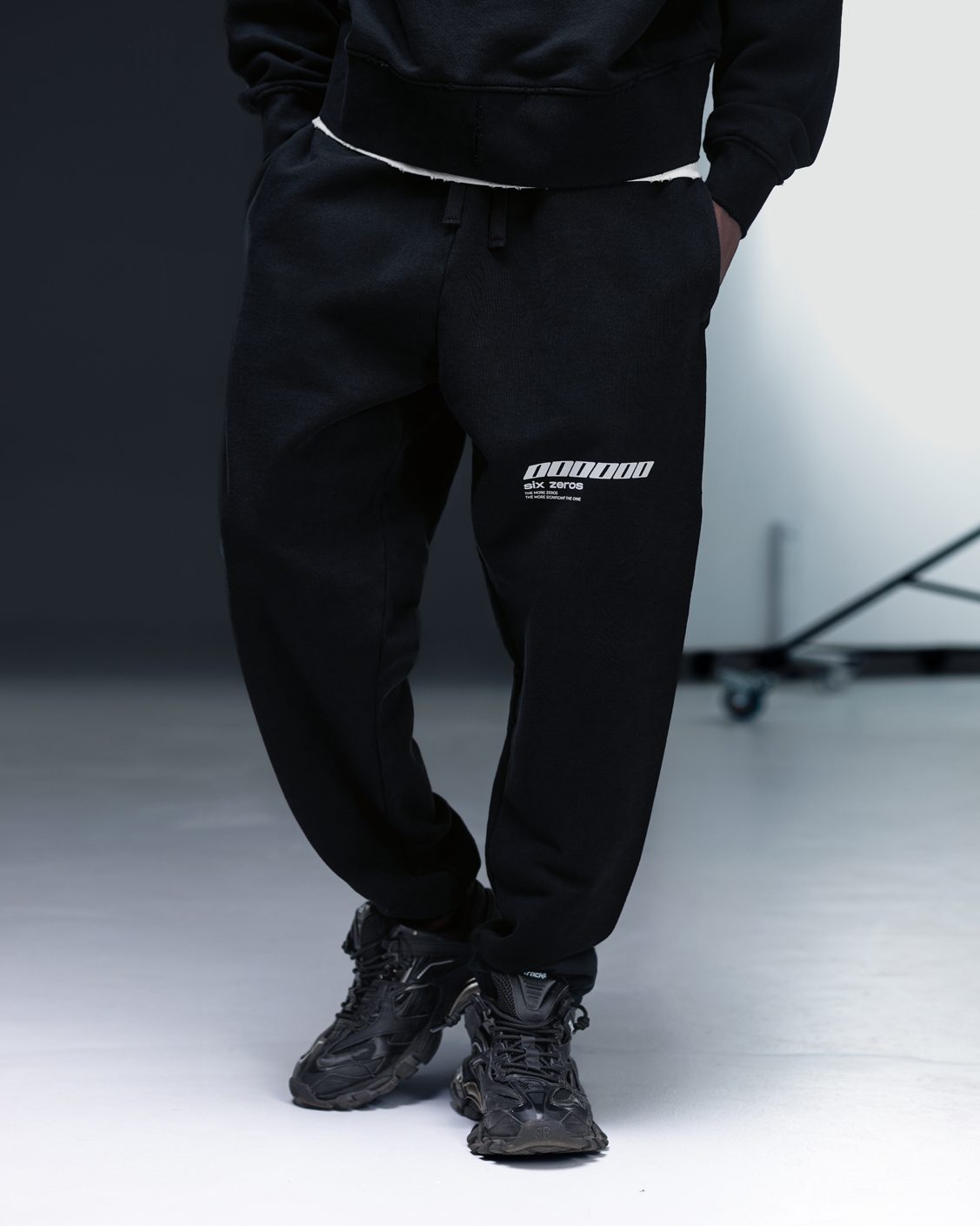 Joggers ONE black white - gallery image 3