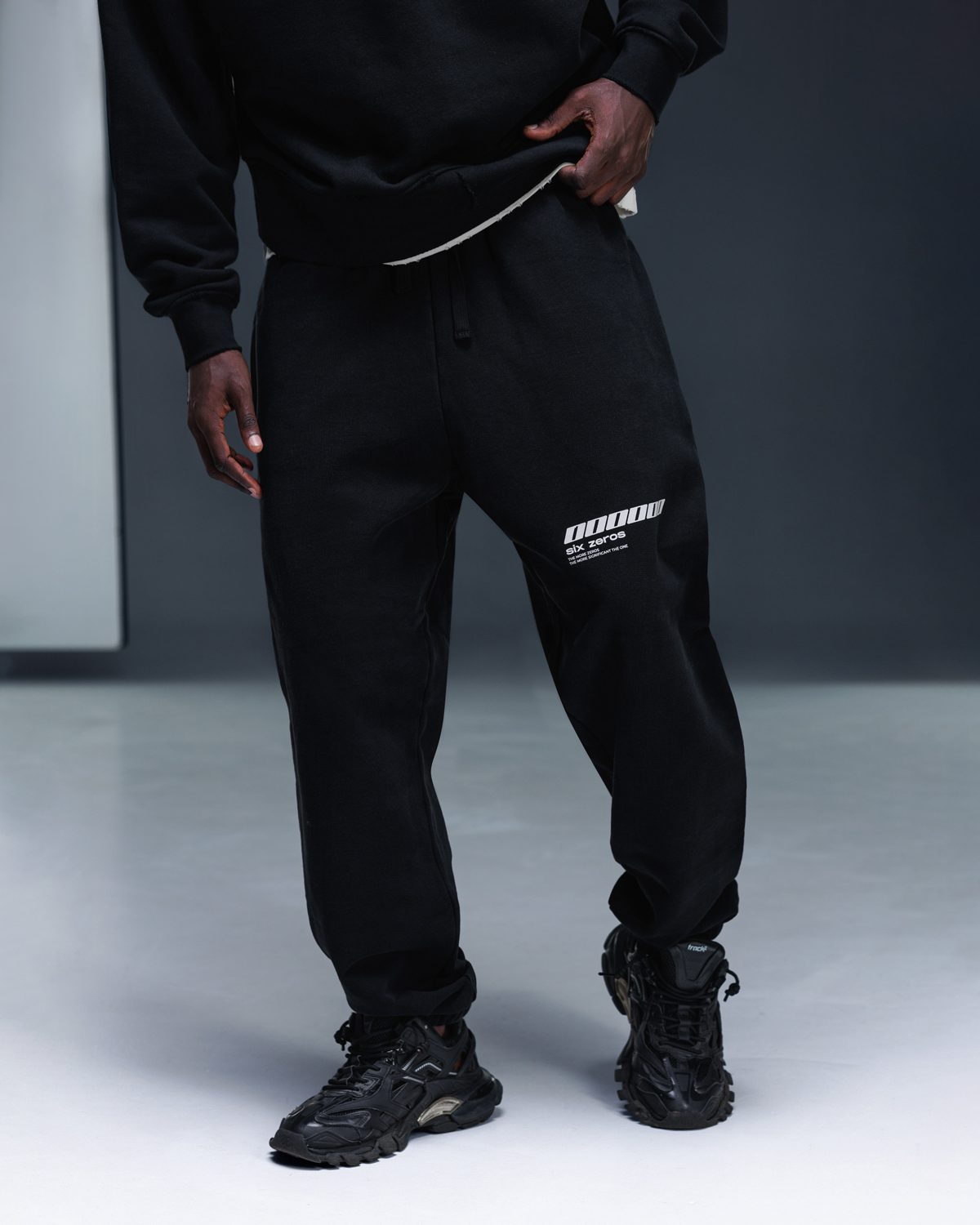 Joggers ONE black white - gallery image 4