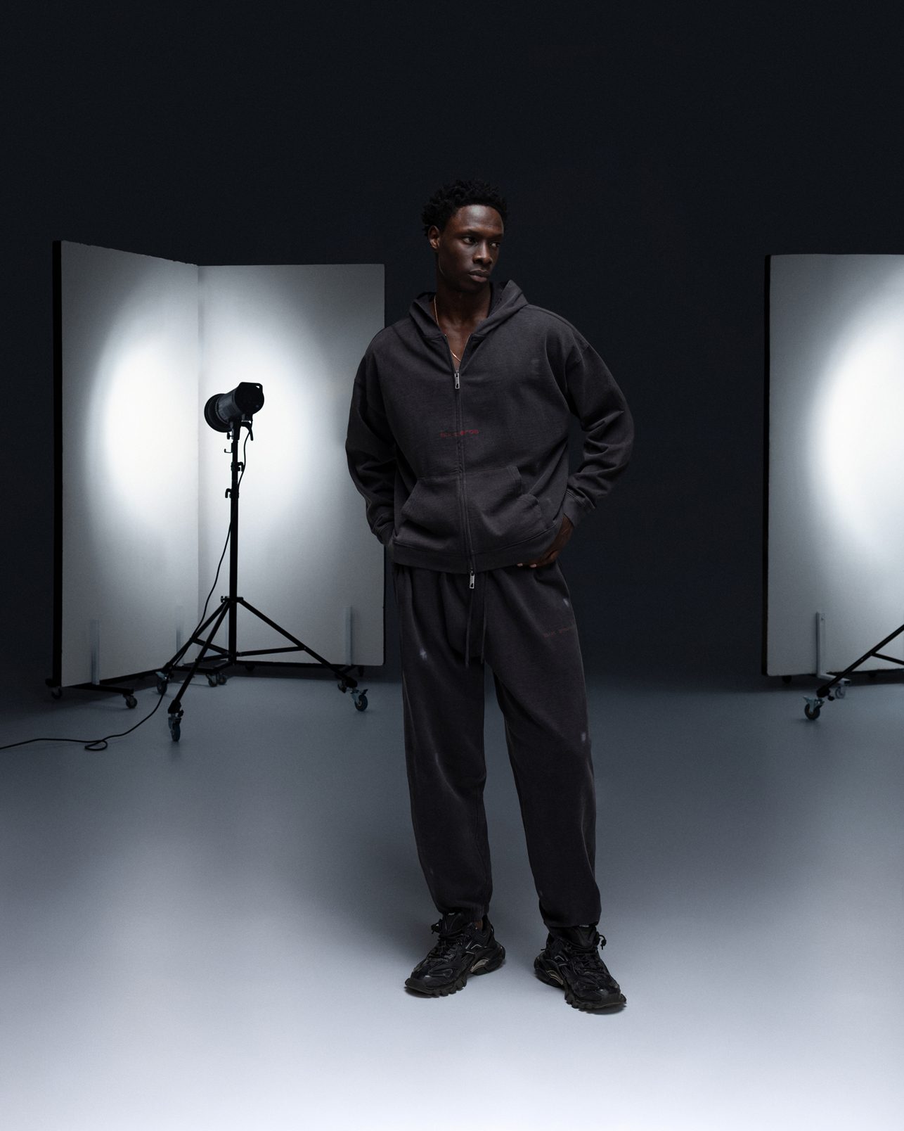 Joggers PRESENSE bamboo washed grey - gallery image 1