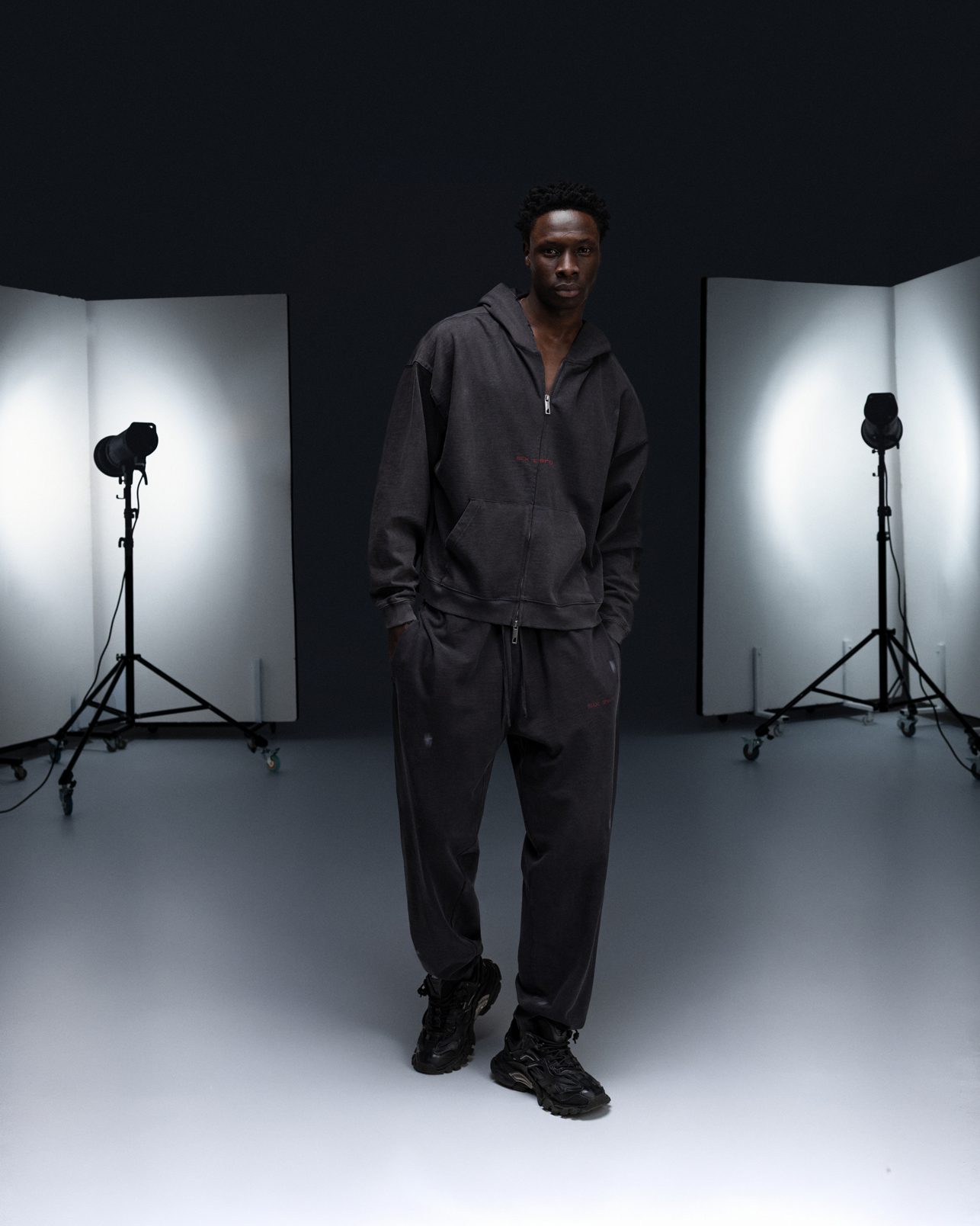 Joggers PRESENSE bamboo washed grey - gallery image 8