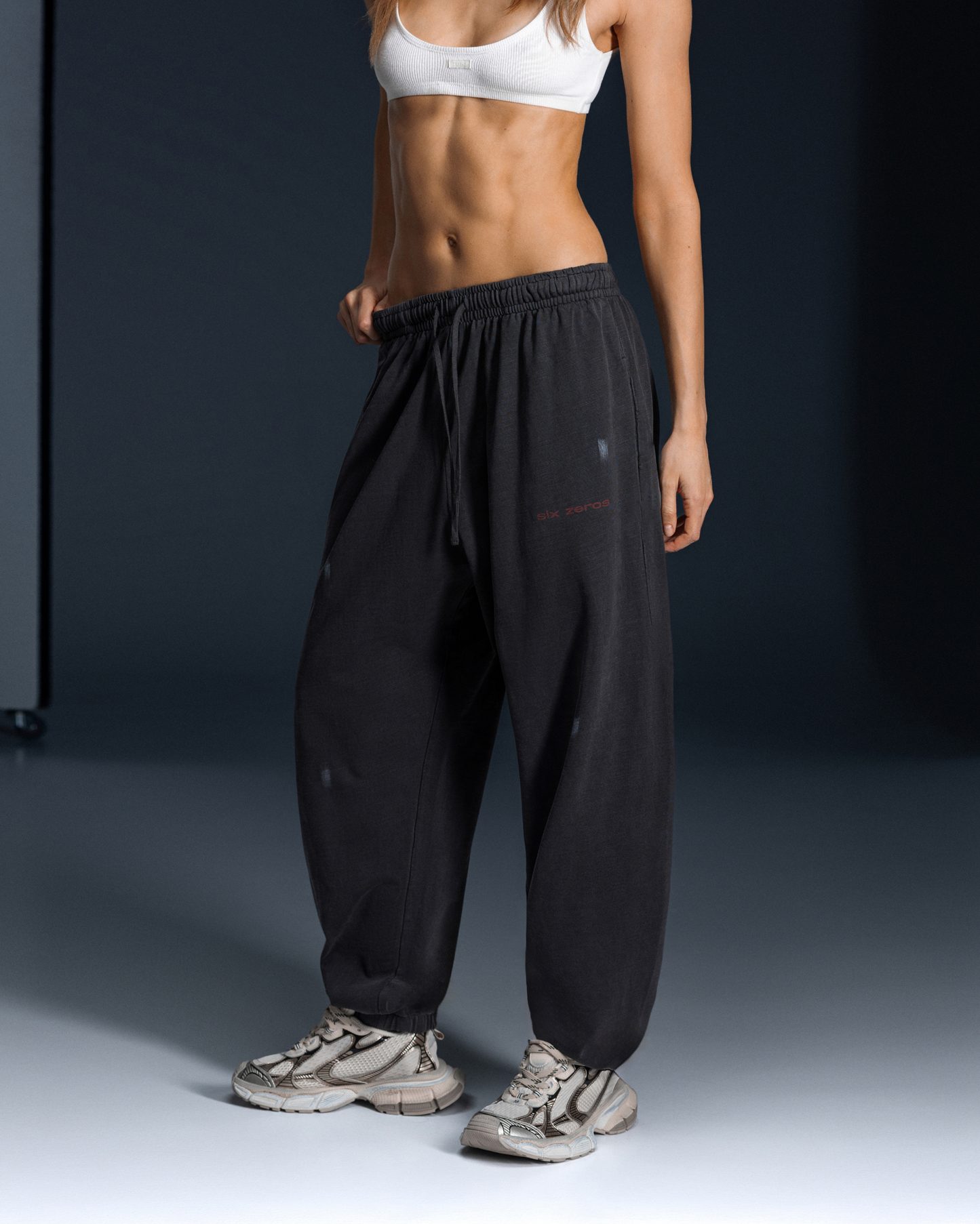 Joggers PRESENSE bamboo washed grey - gallery image 9