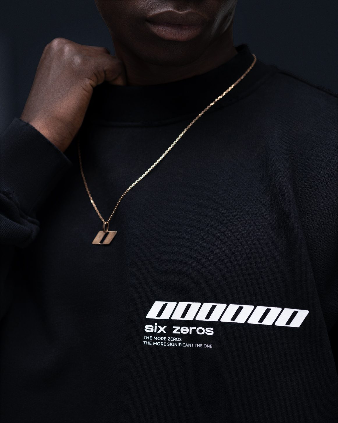 Sweatshirt MILLIONAIRE black white - gallery image 4