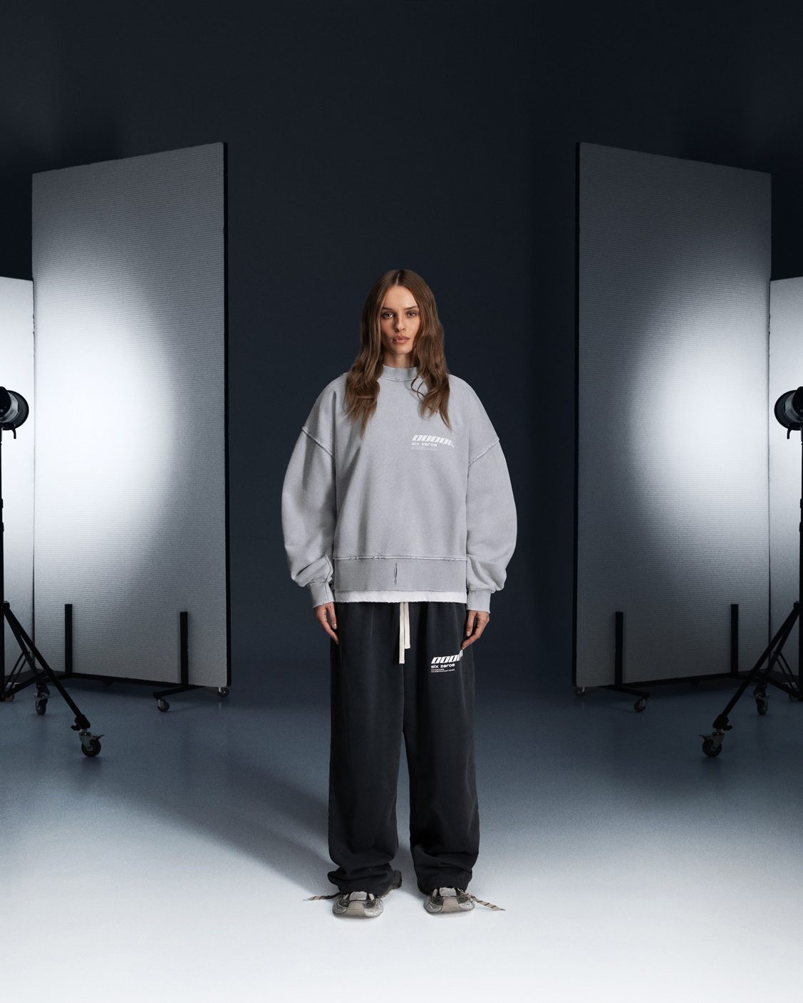 Sweatshirt MILLIONAIRE platinum washed - gallery image 1