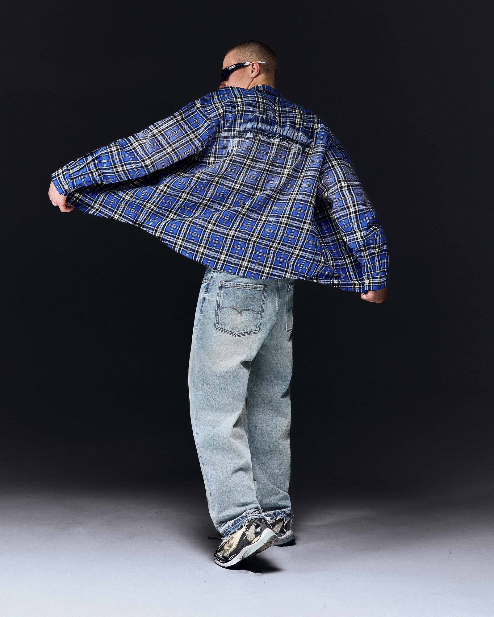 Overshirt MILLIONAIRE SKETCH washed blue - gallery image 7