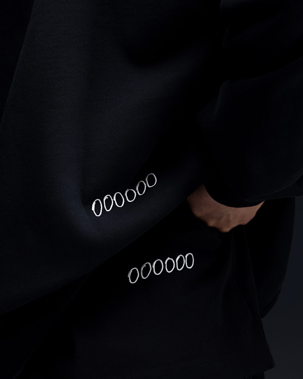 Zip-hoodie JESUS faded black - gallery image 4