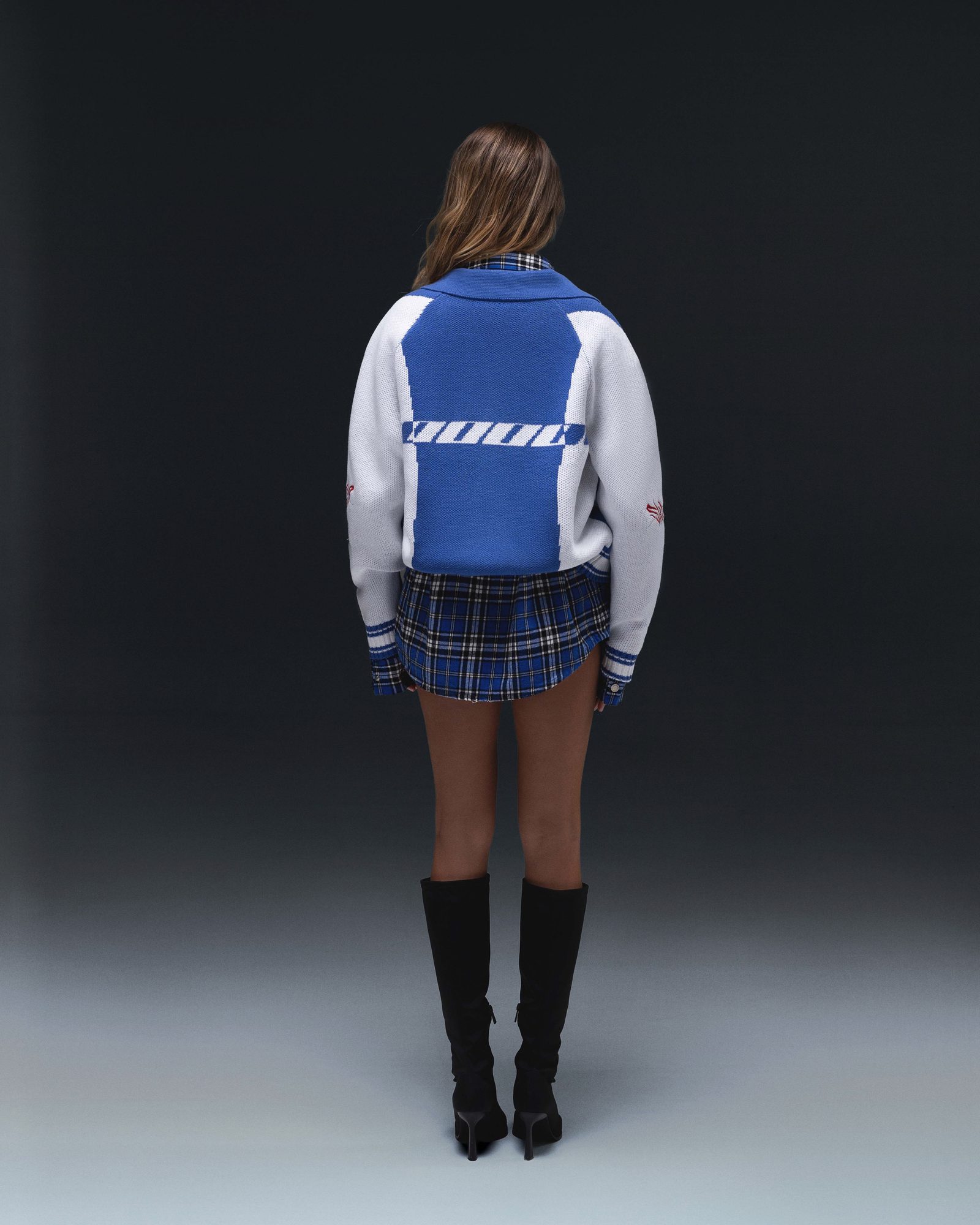Zip-sweater ZERO blue white - gallery image 9