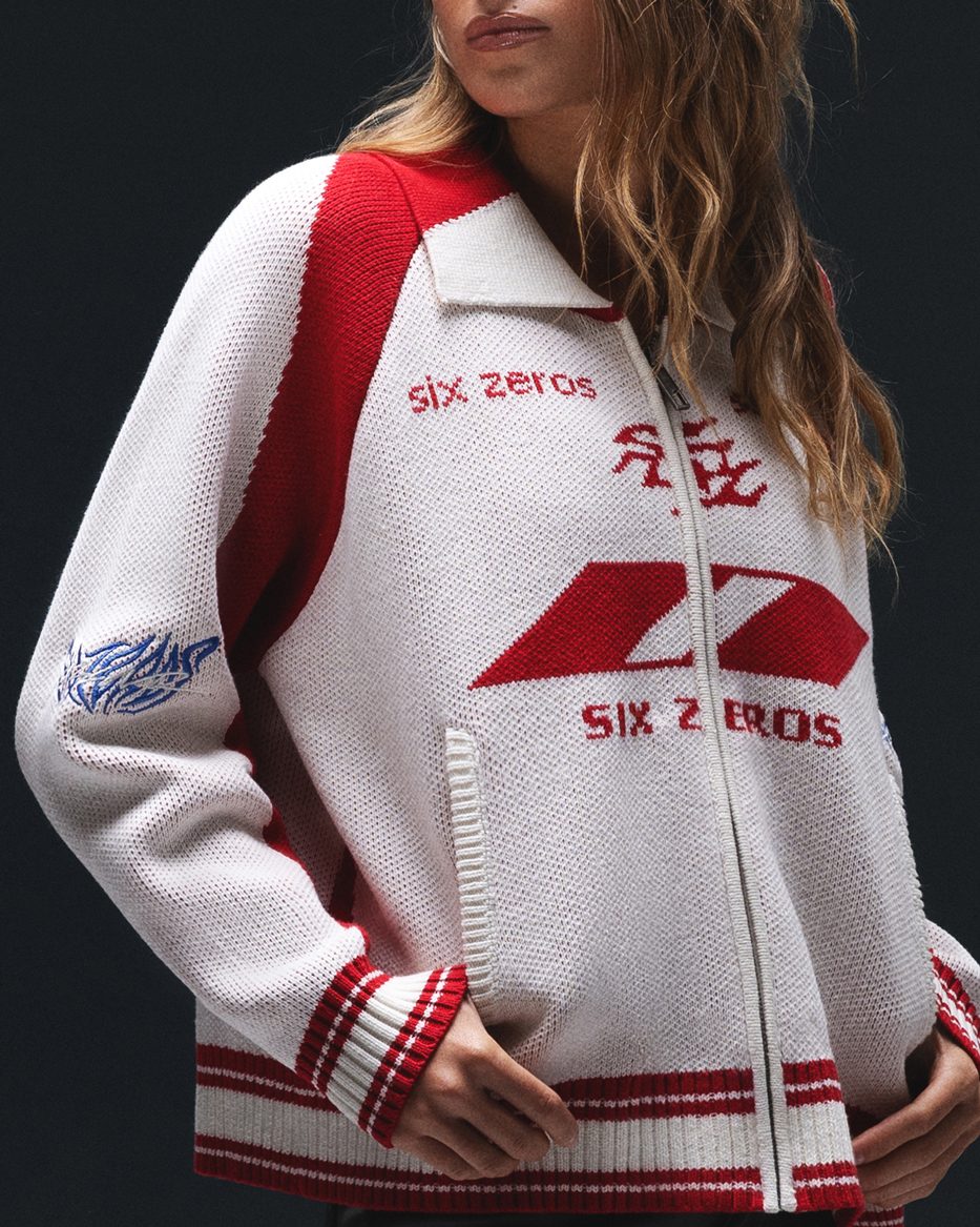 Women's zip-sweater ZERO ruby white - gallery image 1