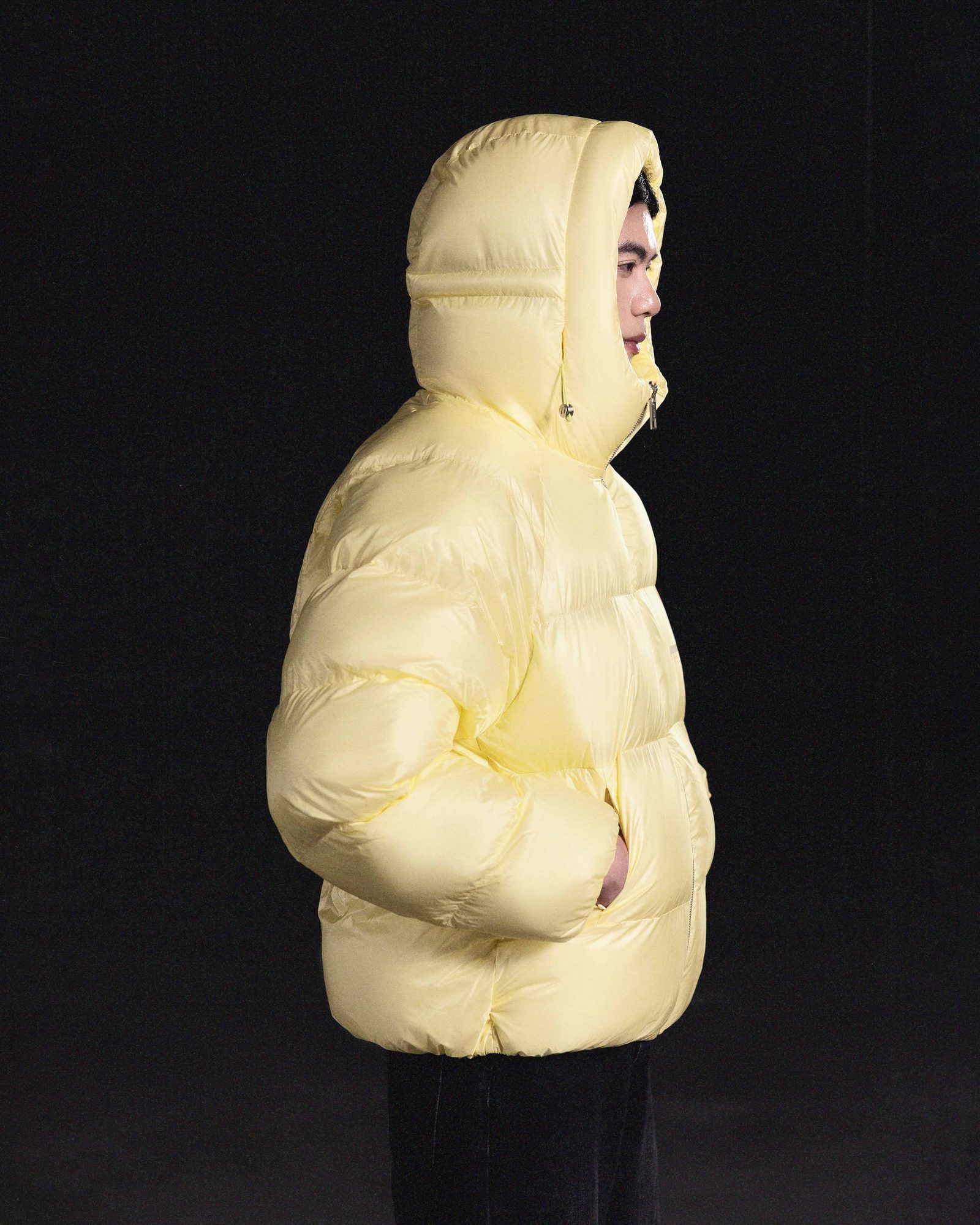 Winter jacket THE ONE ghost yellow - gallery image 2
