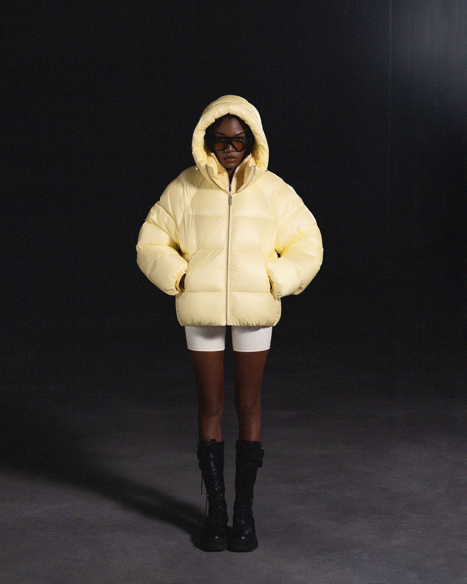 Winter jacket THE ONE ghost yellow - gallery image 9