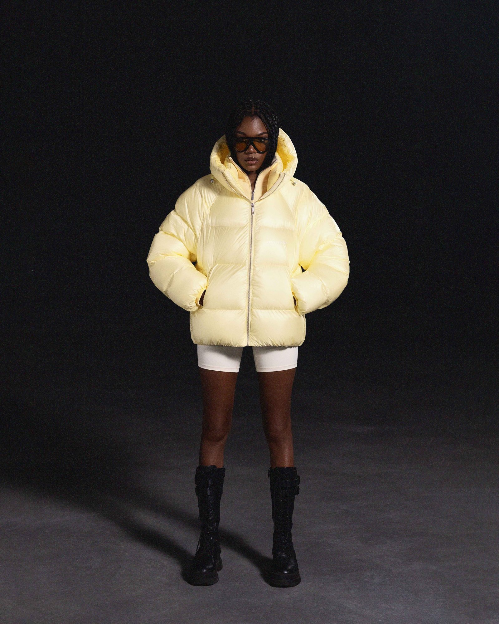 Winter jacket THE ONE ghost yellow - gallery image 12