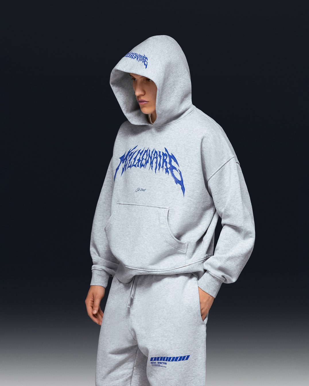 Hoodie MILLIONAIRE Royal melange - gallery image 12