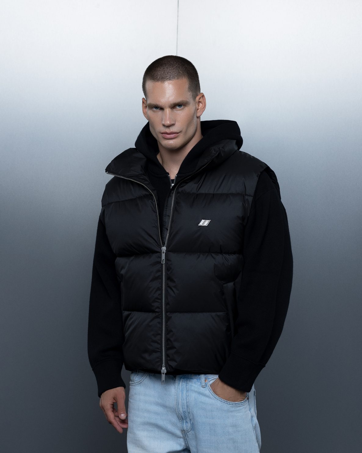 Vest THE ONE monogram black - gallery image 0