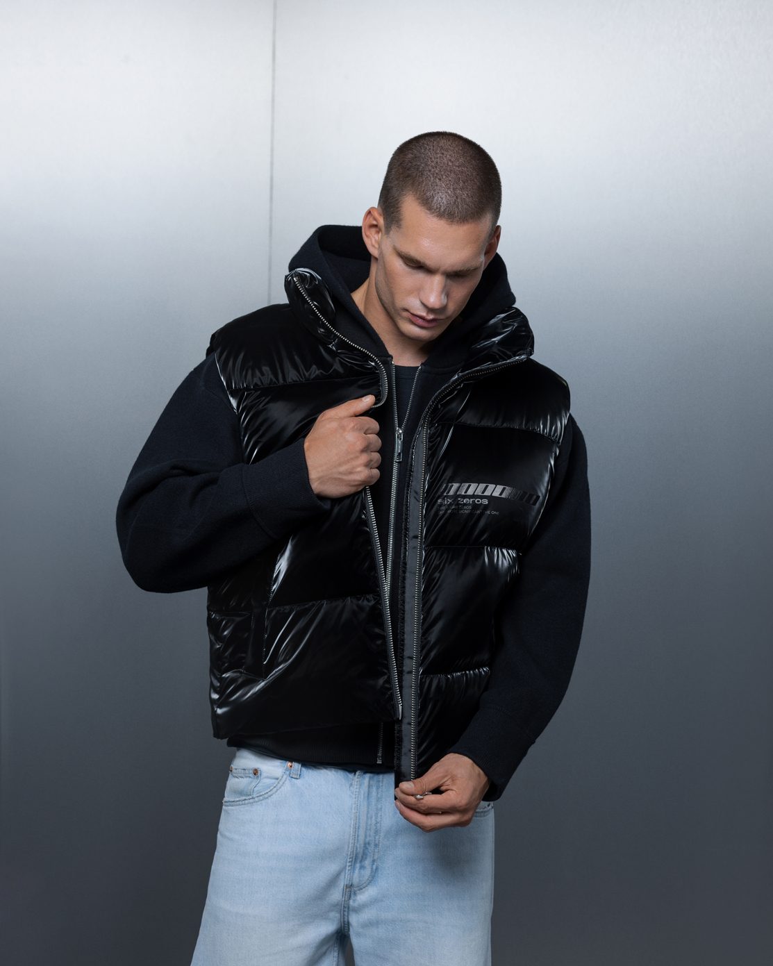 Vest THE ONE oil black - gallery image 5