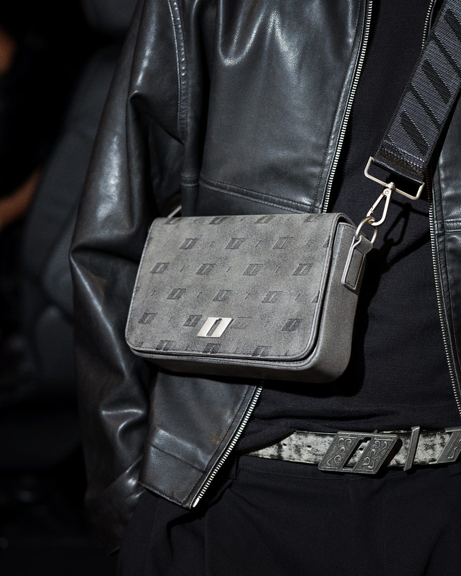 Men's leather bag THE ONE gray - gallery image 0